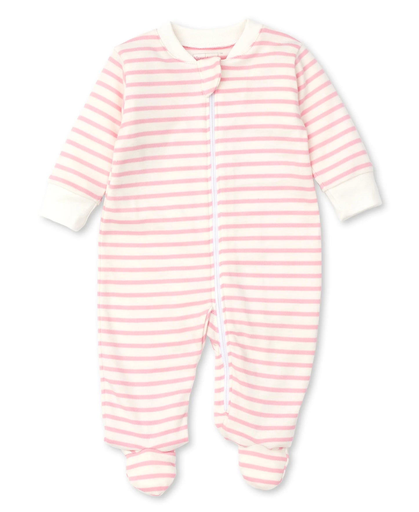 Pink Striped Footie