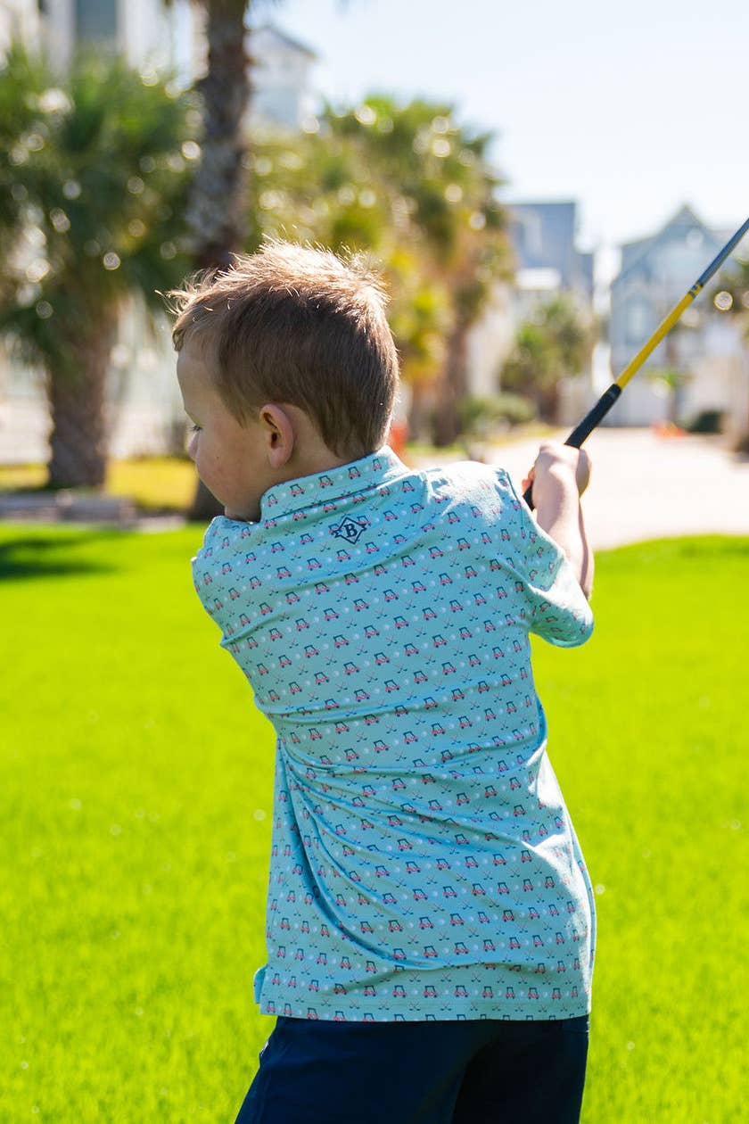 Tee Time Youth Perf Polo