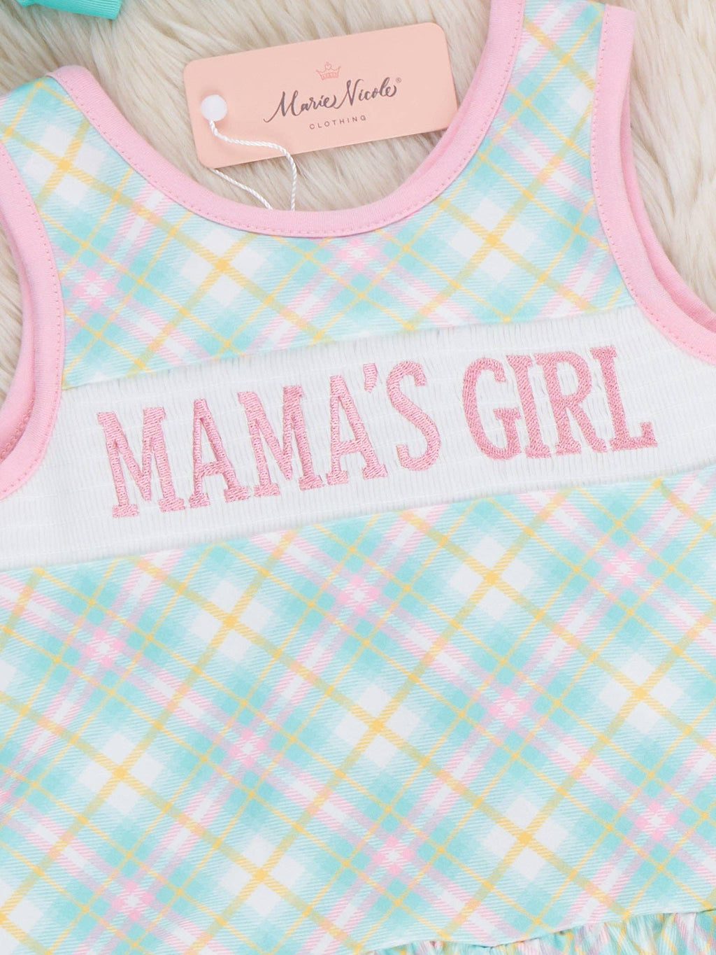 Mama’s Girl Pastel Plaid Set