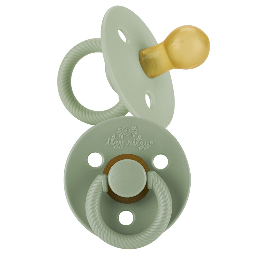 *NEW STYLES* Itzy Soother™ Natural Rubber Paci Sets: Succulent + Agave 6-18 M