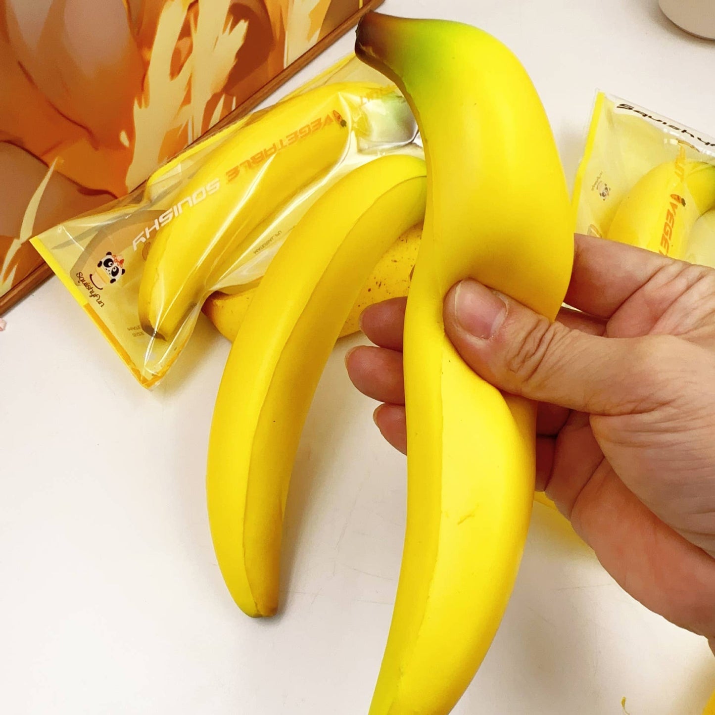 Banana Squishy Squeeze Toy Fidget Toy: Green