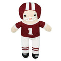 Football Player Knit Dolls: Maroon/White / 12" Plush