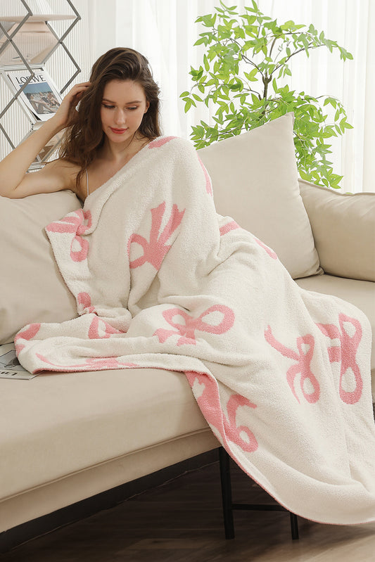 Pink Bow Blanket