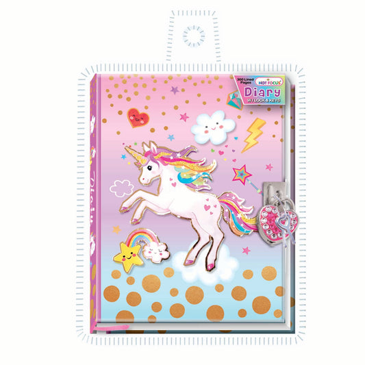 Diary with Lock & Keys Unicorn