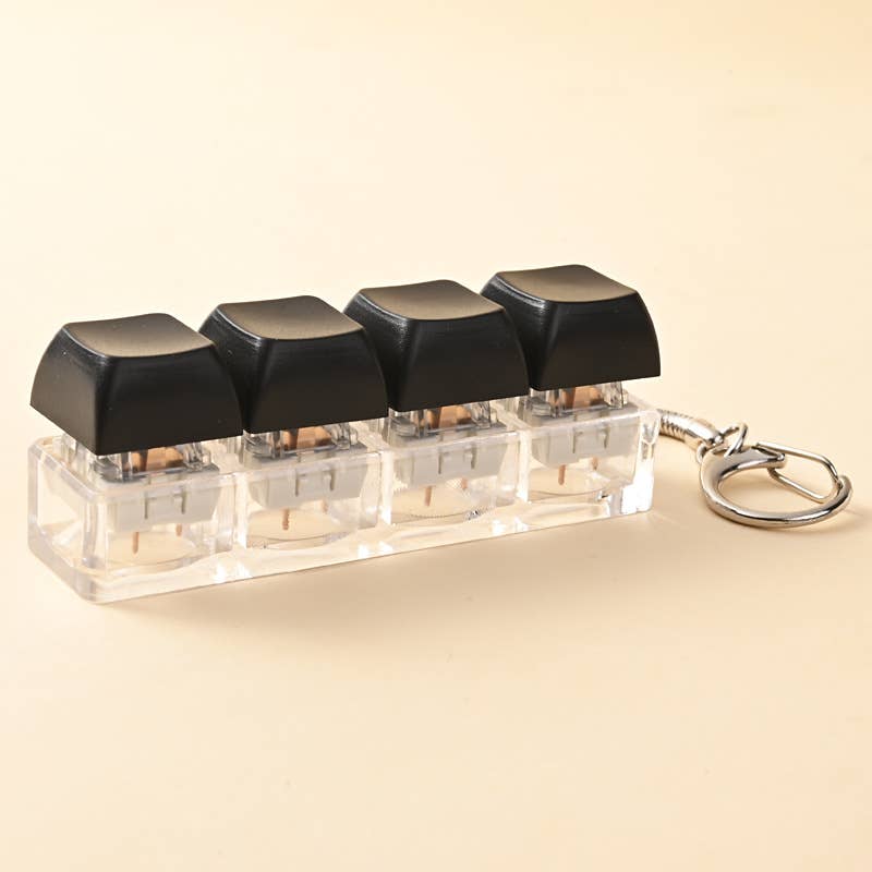 Keyboard Fidget Keychain Fidget Stress Relief Sensory Toy: Macarons