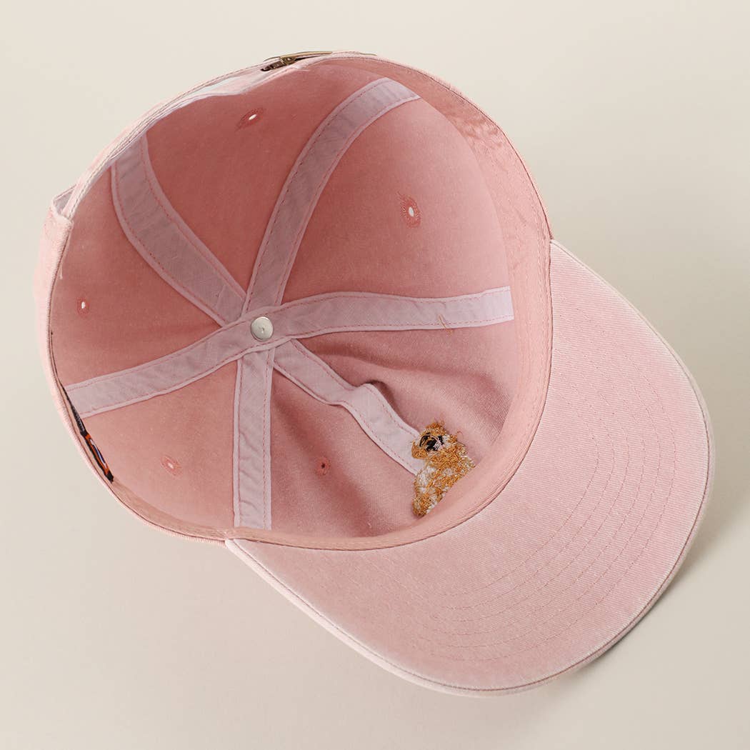 Golden Retriever Embroidered Pigment Dyed Baseball Cap: BLUEMINT