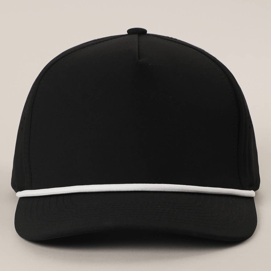 Solid Color 5 Panel Premium Materials Trucker Hat: NAVY/WHITE / One Size