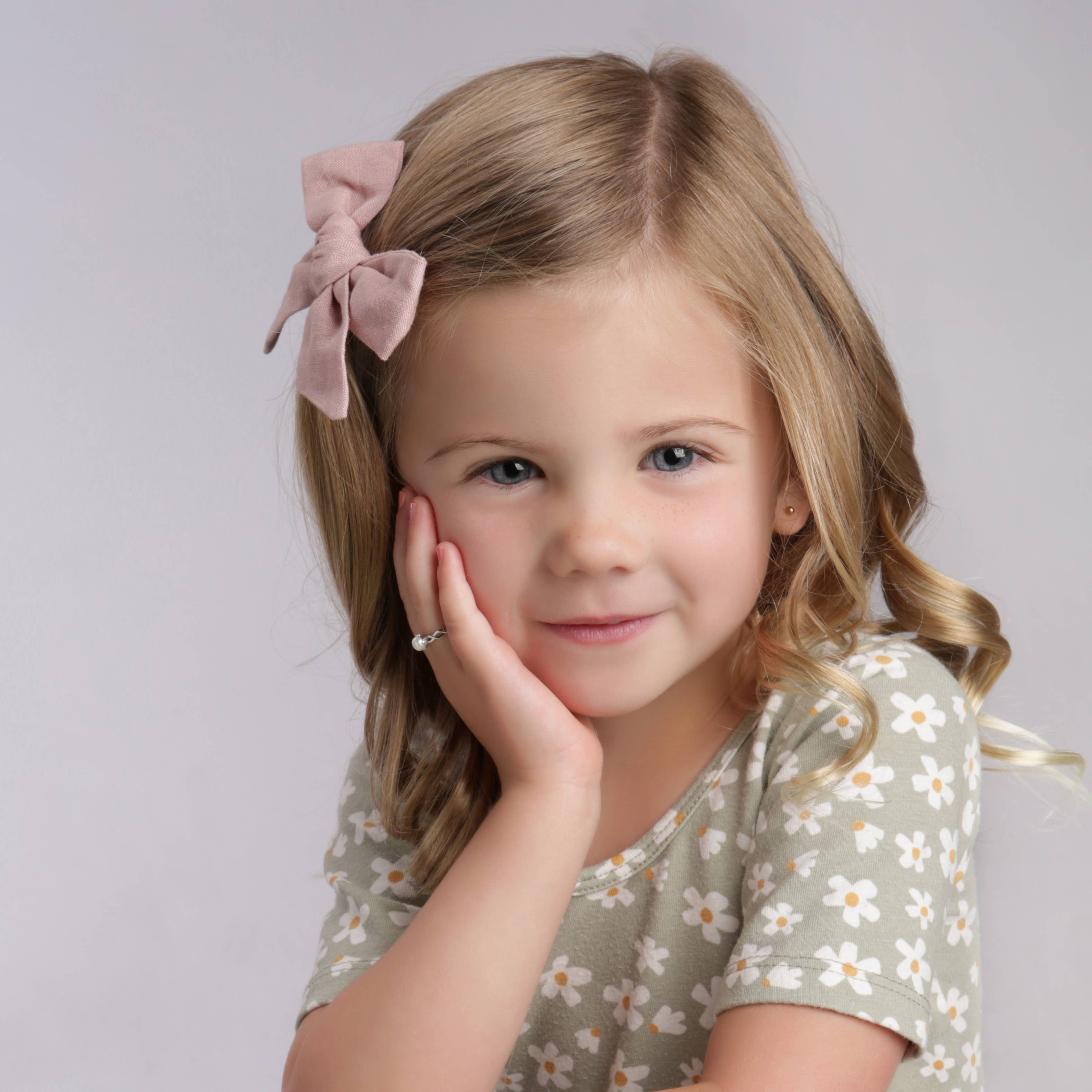 Girls Sterling Silver Freshwater Pearl Baby Ring for Kids