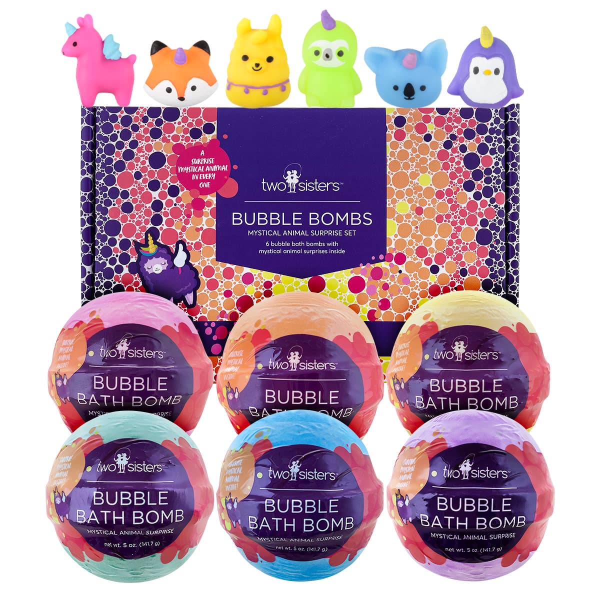 Mystical Animal Bath Bomb for Kids with Toy Surprises