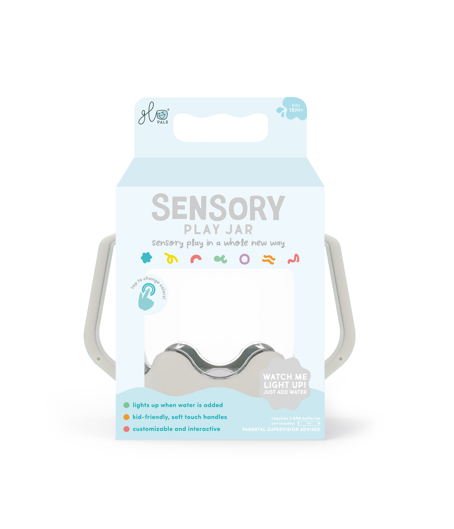 Cloud Grey Sensory Play Jar (NEW)