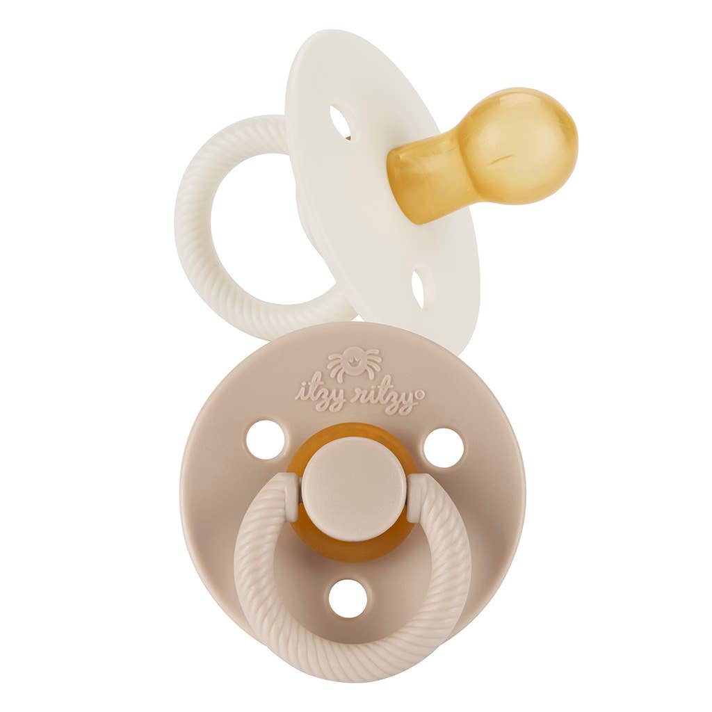 *NEW STYLES* Itzy Soother™ Natural Rubber Paci Sets: Blossom + Rosewood