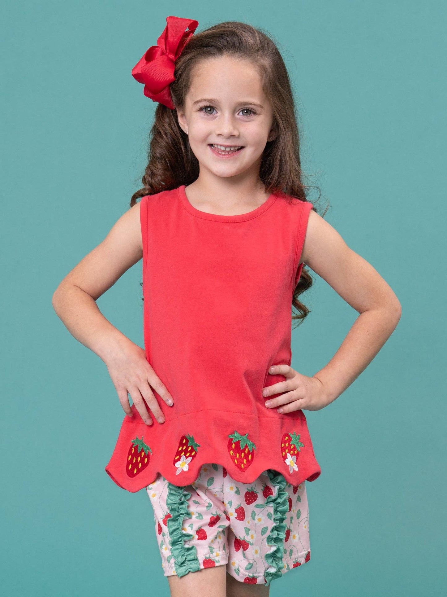 Strawberry Vines Ruffle Outfit