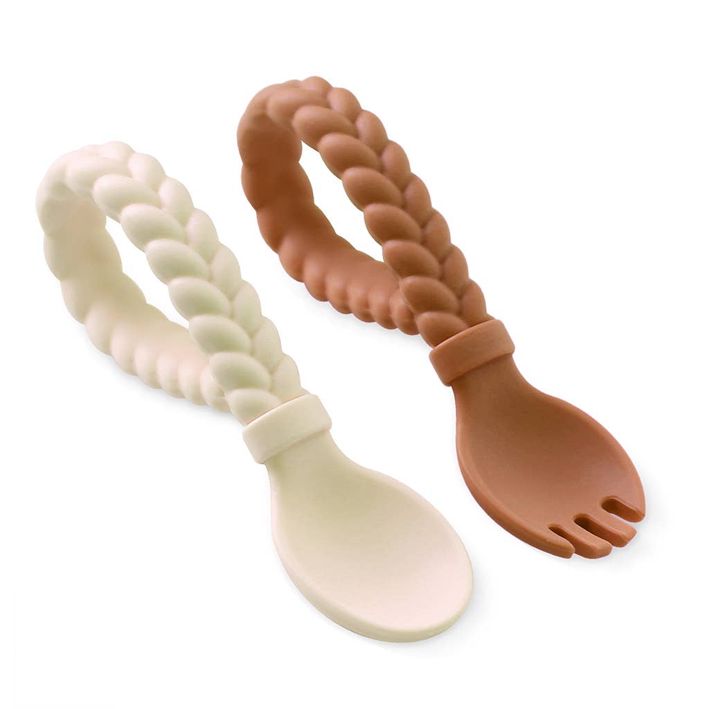 Sweetie Spoons™ Spoon + Fork Set: Pink