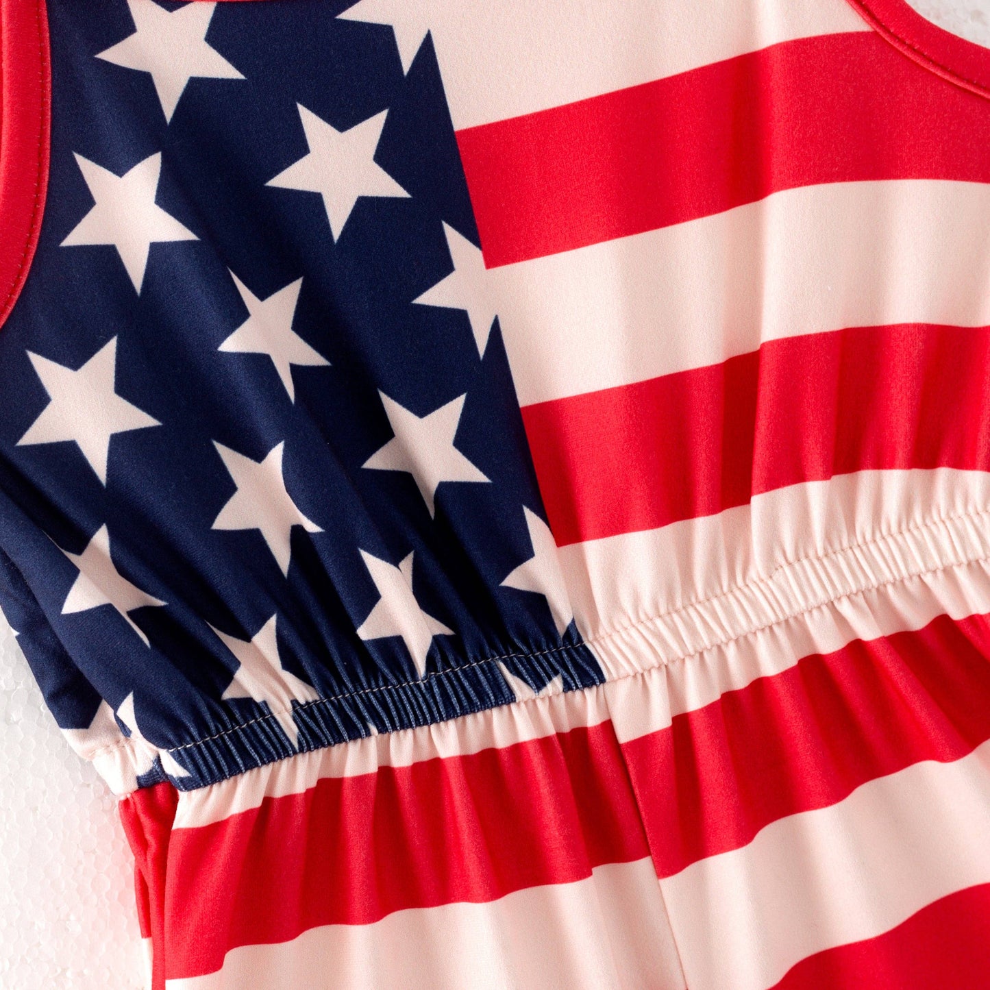 Girls Flag Romper
