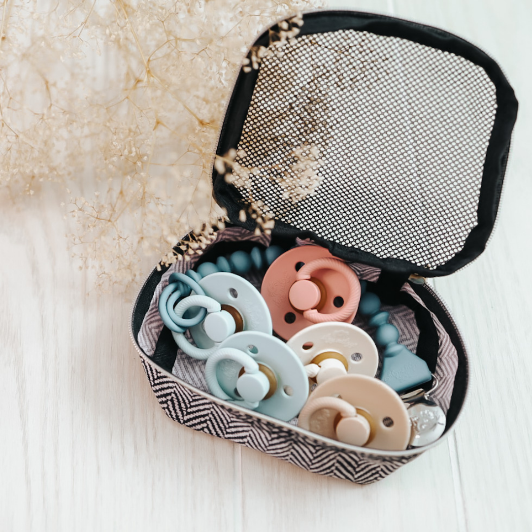 *NEW STYLES* Itzy Soother™ Natural Rubber Paci Sets: Blossom + Rosewood
