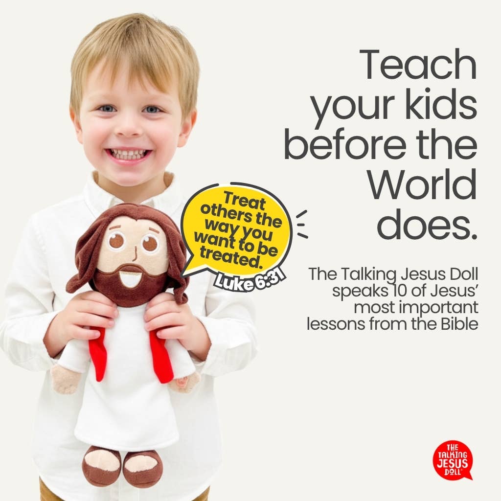 The Talking Jesus Doll - Plush Toy Speaks 10 Bible Verses