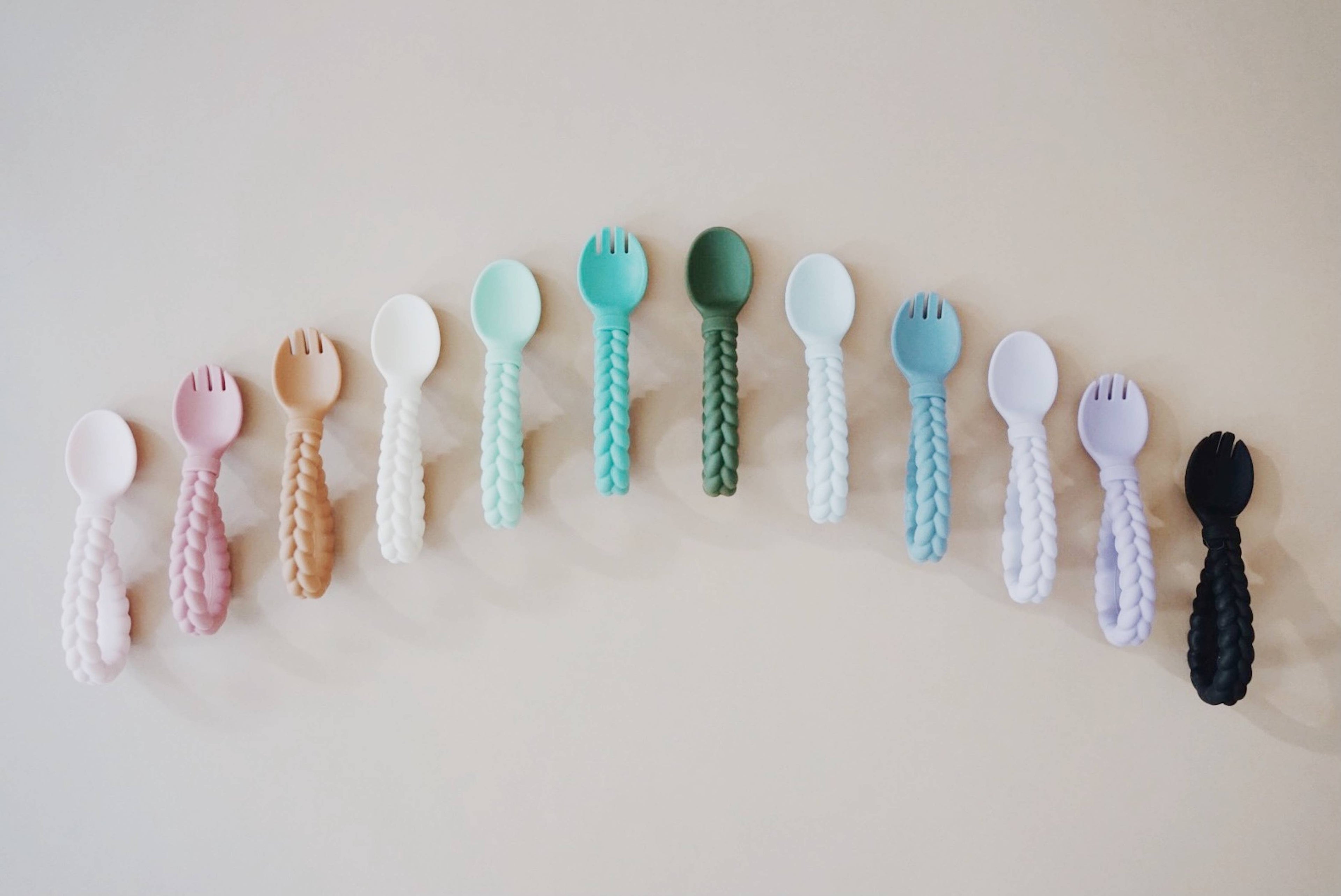 Sweetie Spoons™ Spoon + Fork Set: Pink