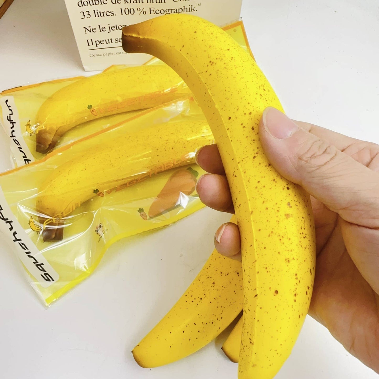 Banana Squishy Squeeze Toy Fidget Toy: Green