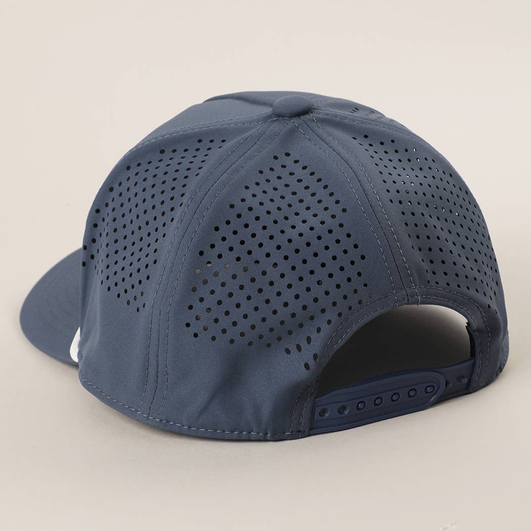 Solid Color 5 Panel Premium Materials Trucker Hat: NAVY/WHITE / One Size