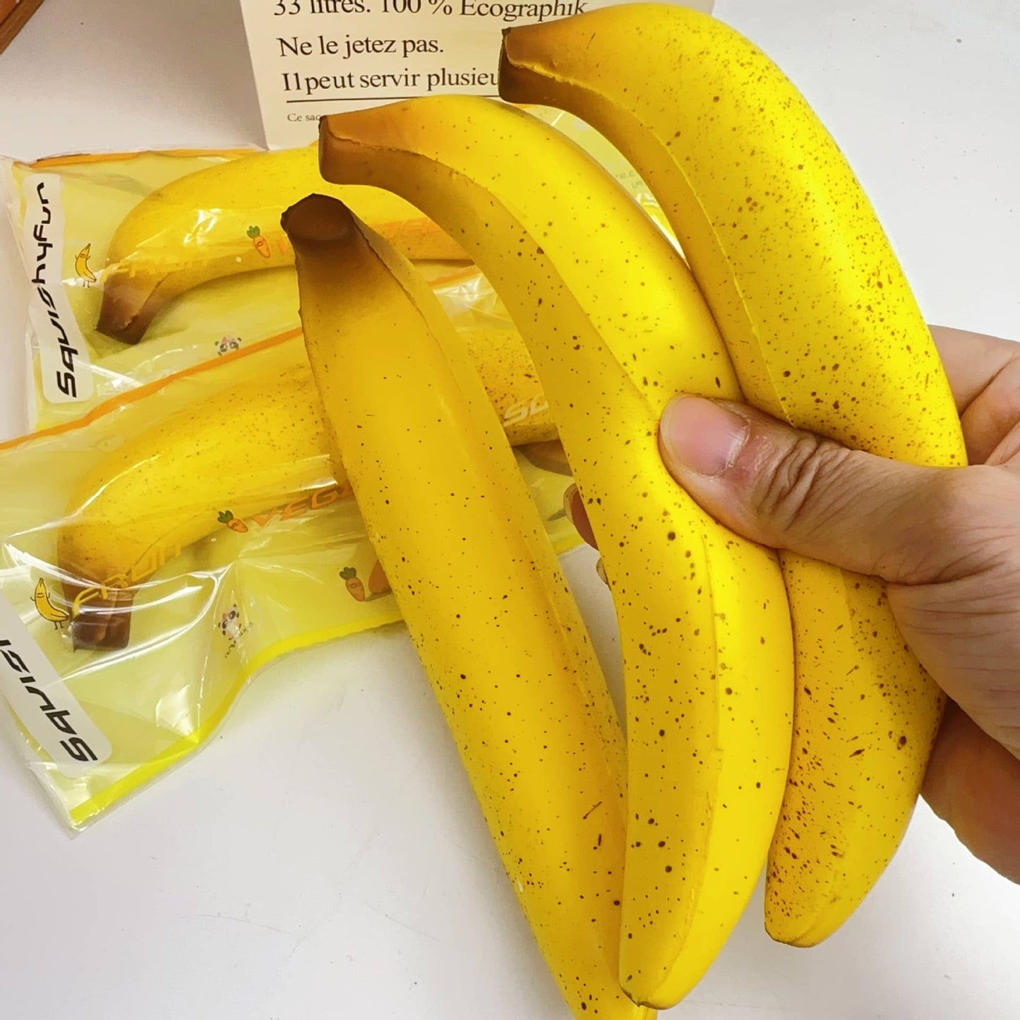 Banana Squishy Squeeze Toy Fidget Toy: Green