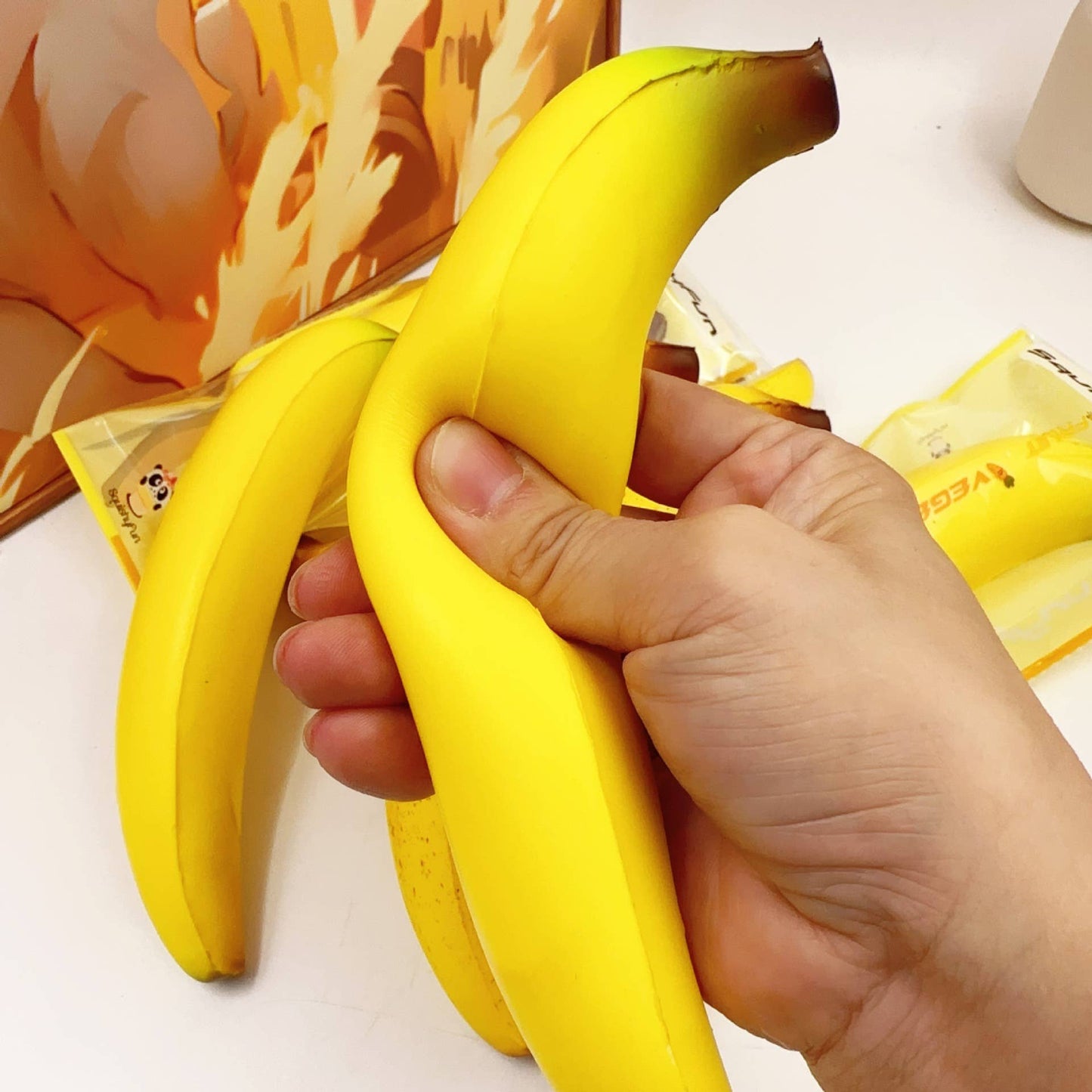 Banana Squishy Squeeze Toy Fidget Toy: Green
