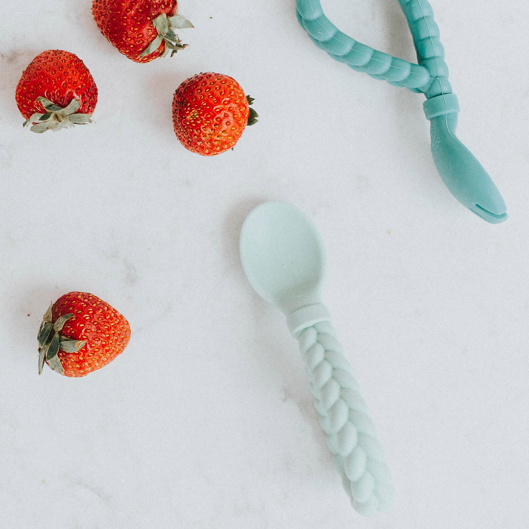 Sweetie Spoons™ Spoon + Fork Set: Mint
