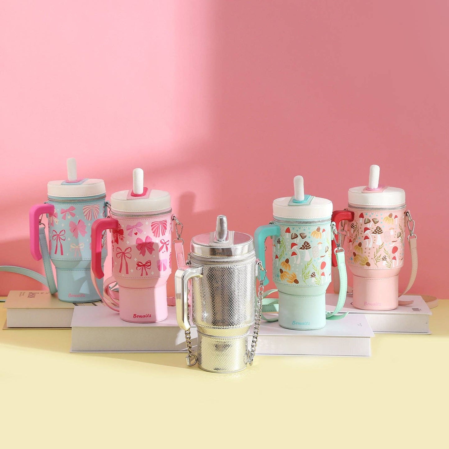 Take A Sip Water Cup-Elegant Bows Tiffany Blue Crossbody