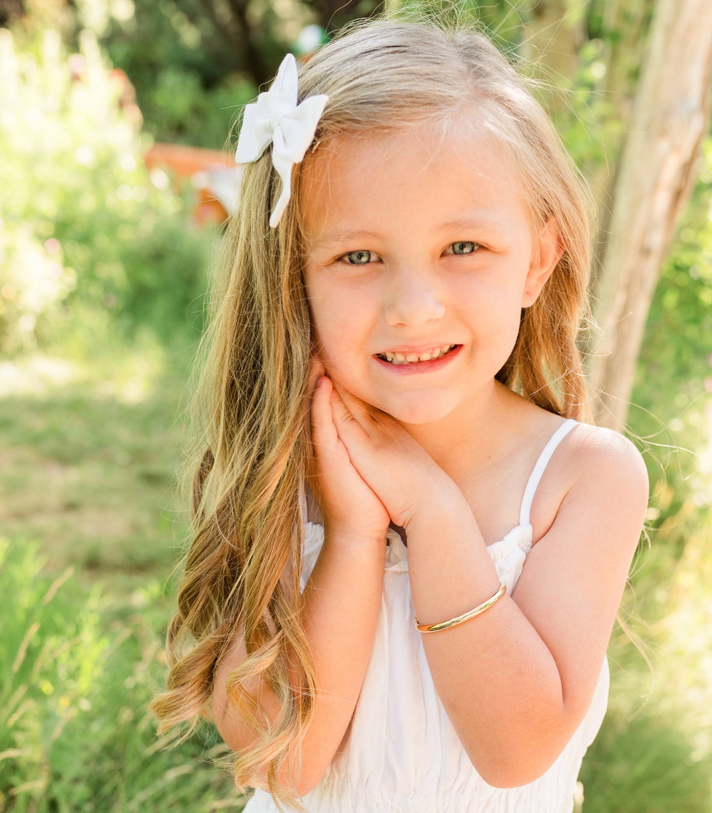 Classic Silver Bangle Bracelets 6-12 Years