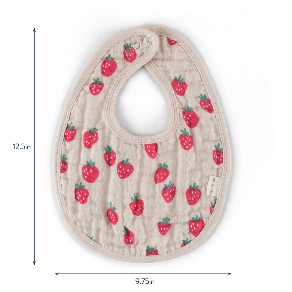 Itzy Bibs™: Strawberries + Cream