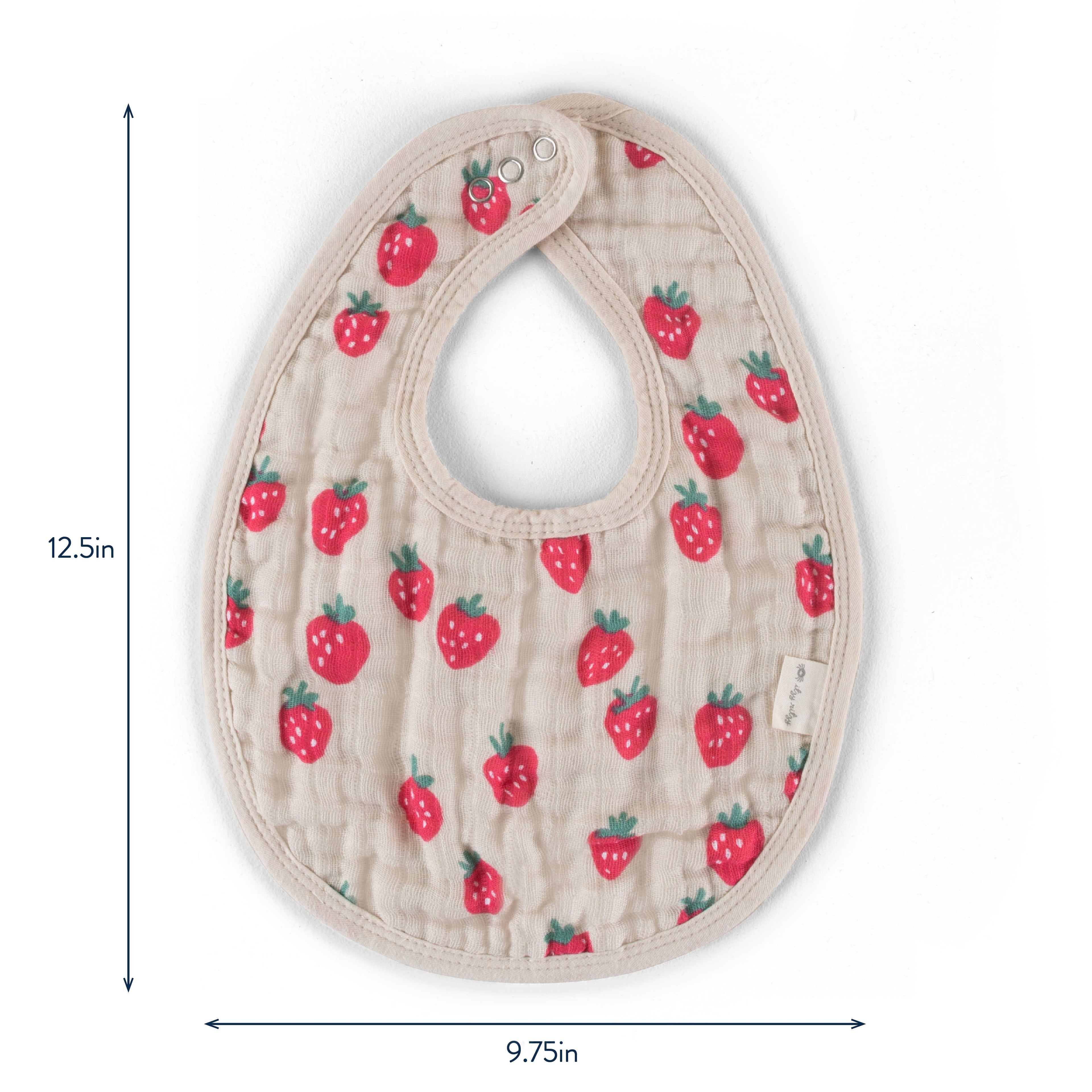 Itzy Bibs™: Strawberries + Cream