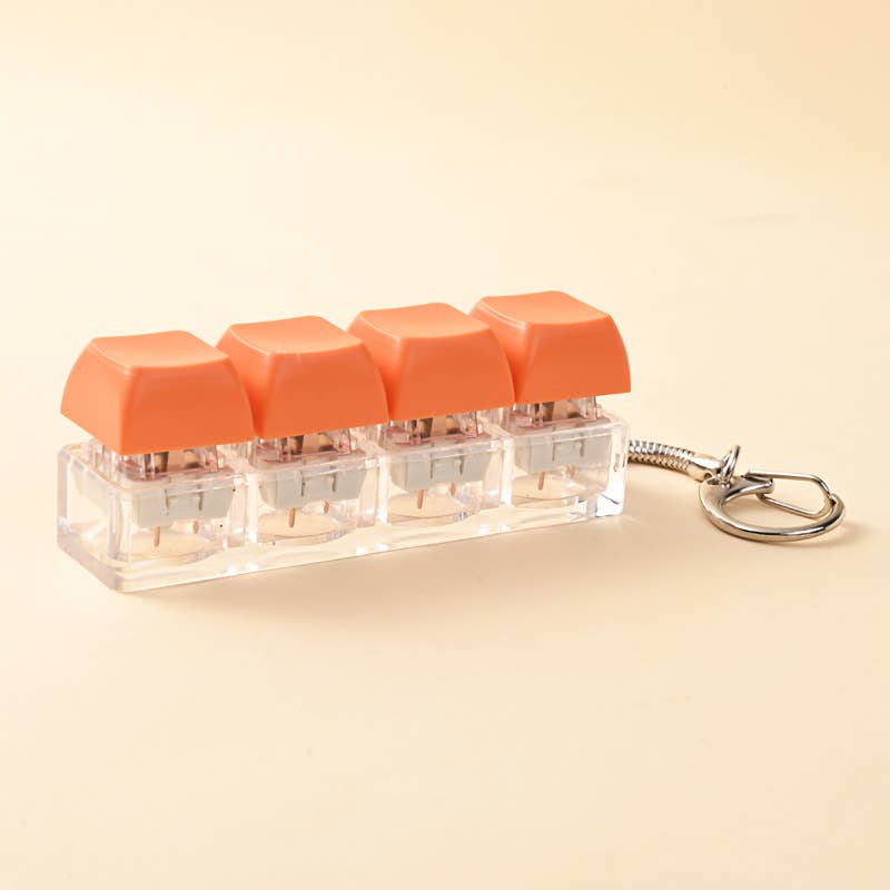 Keyboard Fidget Keychain Fidget Stress Relief Sensory Toy: Macarons