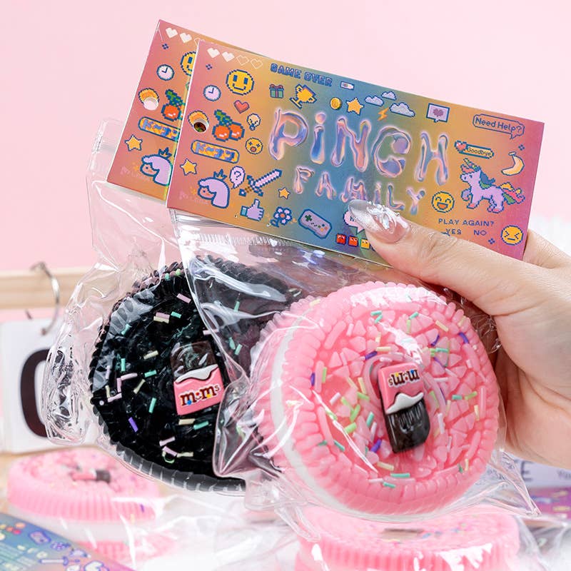 Oreo Squishi Toy Squishy Squeeze Toy Fidget Toy: 1-6.5cm