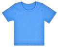 BRIGHT BLUE RIBBED SHORT SLEEVE SHIRT