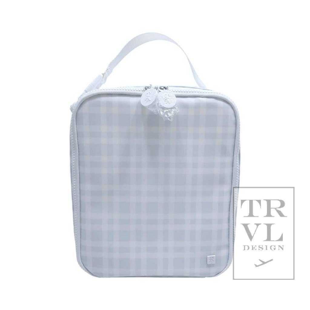 Lunch Box Insulated Lunch Bag - Pimlico Plaid Blue: Pimlico Plaid Blue
