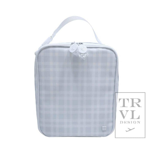 Lunch Box Insulated Lunch Bag - Pimlico Plaid Blue: Pimlico Plaid Blue