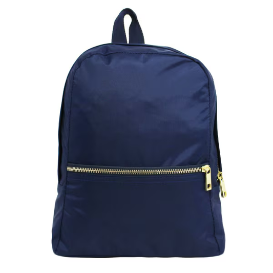 Navy Nylon Backpack Small