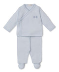 Footed Pant Set Blue Bears