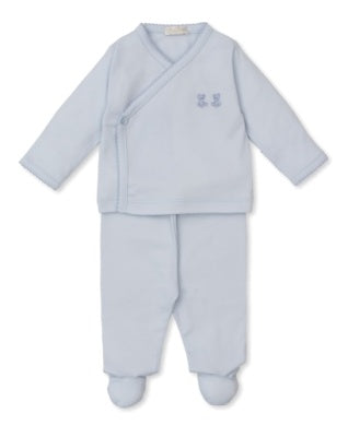 Footed Pant Set Blue Bears
