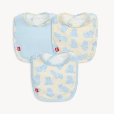 Pudgemuffin Magnetic Stay Dry Bib-Pack of 3