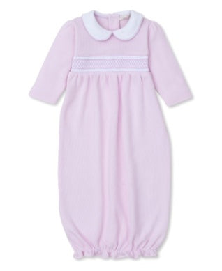 Pink Smocked Baby Sack