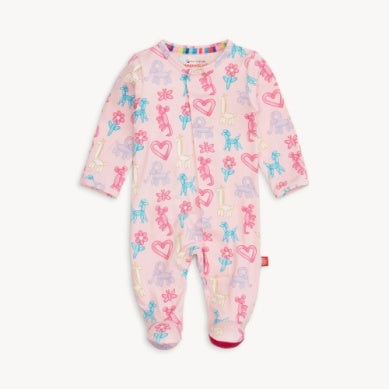 Pink Party Animal Footie