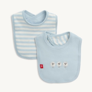 Blue Stripe Reversible Bib