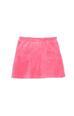 Pink Faux Suede Skort