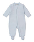 Blue Jacquard Footie