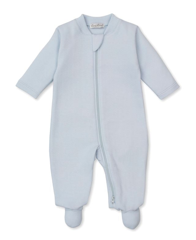 Blue Jacquard Footie