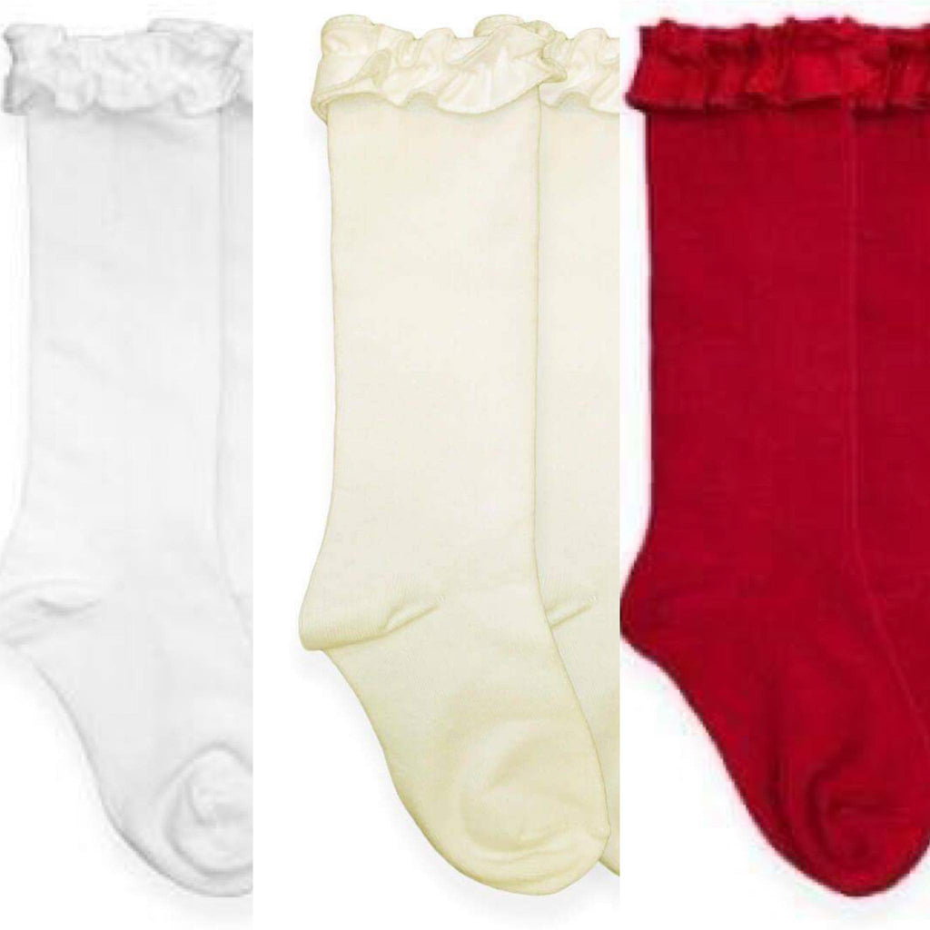 Jeffries Ruffle Knee High