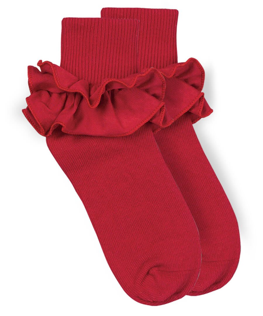 Misty Ruffle Turn Cuff Socks
