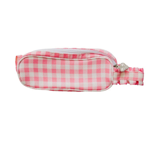 Pink Gingham Pencil Case