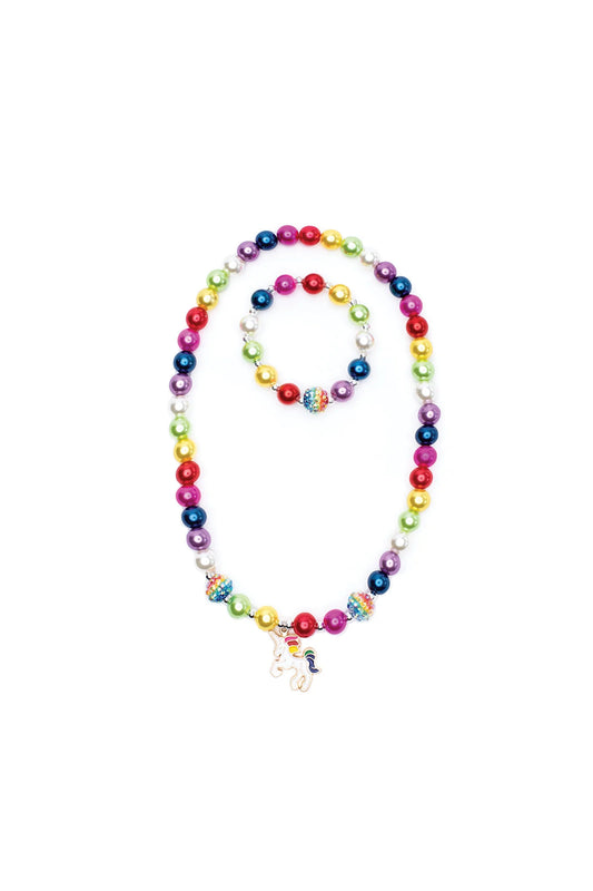 Gumball Rainbow Necklace Set