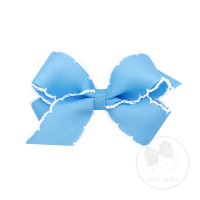 King Moonstitch Bow-Blue & White